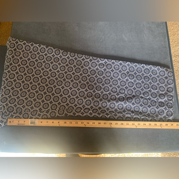 Womens Liz Claiborne Blue Floral Linen Blend Mid Rise Wide Leg New Pants XXL - Picture 8 of 8